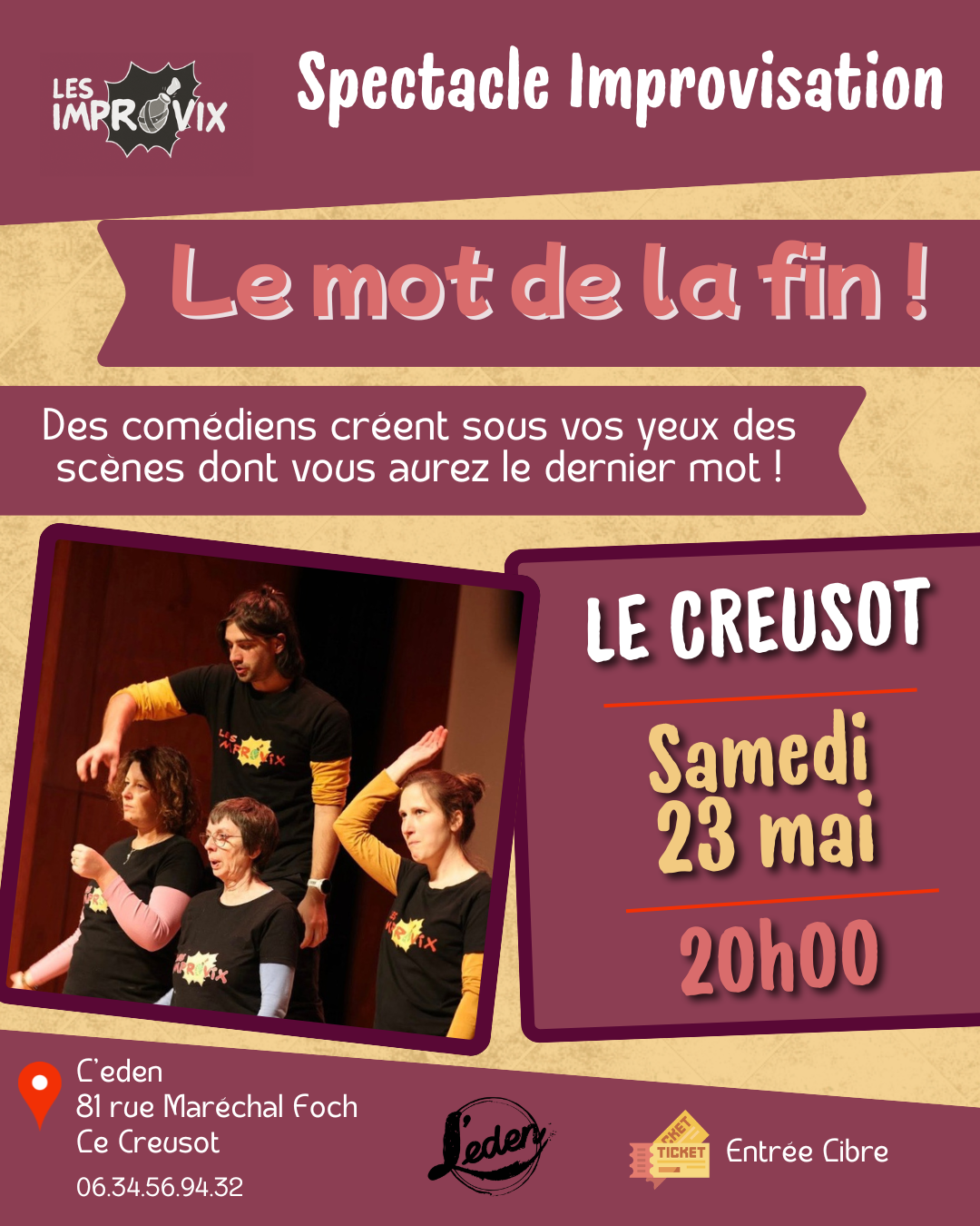 Affiche improvisation Eden Broc